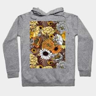 Bouquet of flowers- roses, peonies, daisies and ferns 2 Hoodie